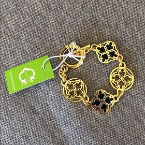 Gold and Navy C Wonder Bracelet